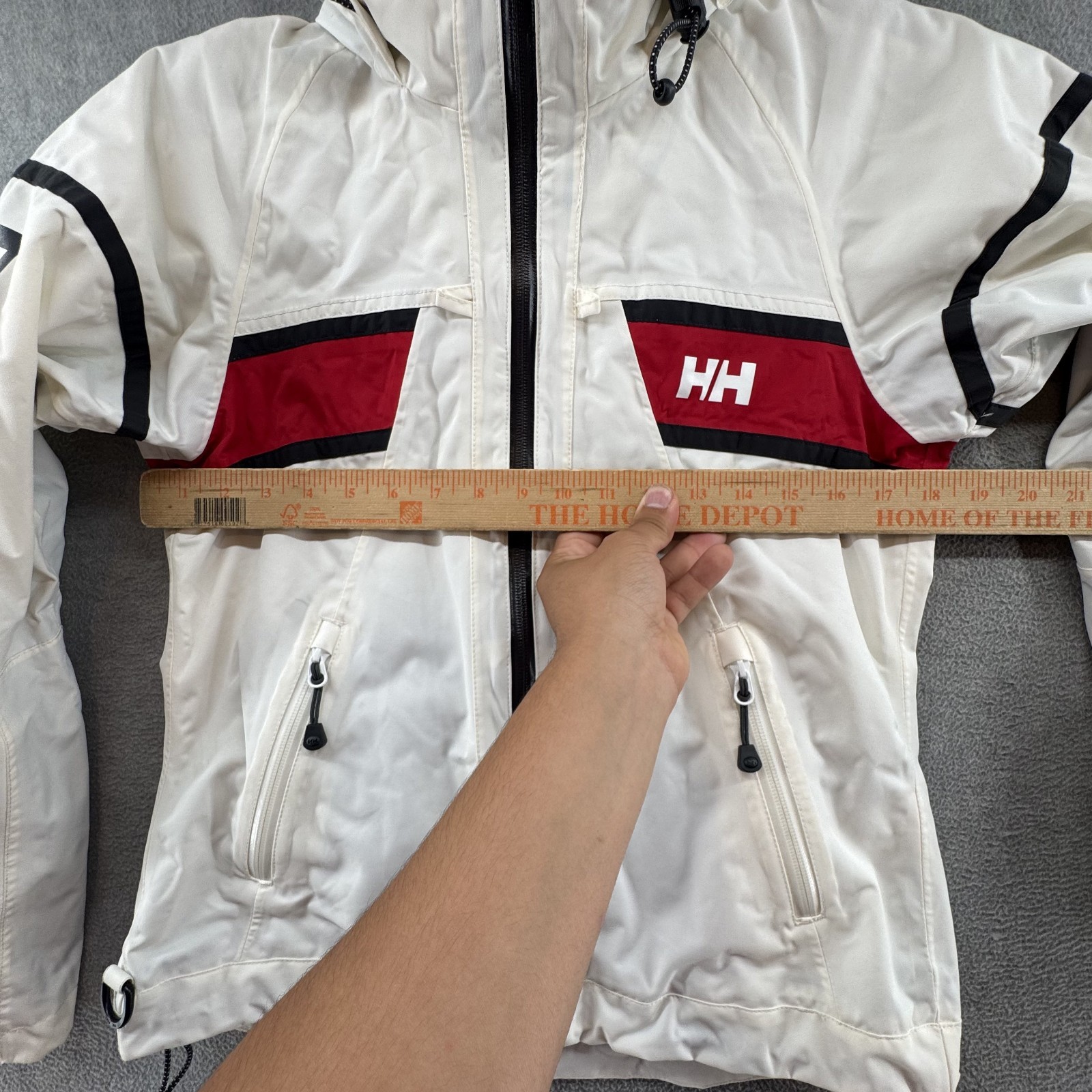 Helly Hansen Crew Hooded 2.0 Jacket Tech Protection Womens Size XS White Sailing