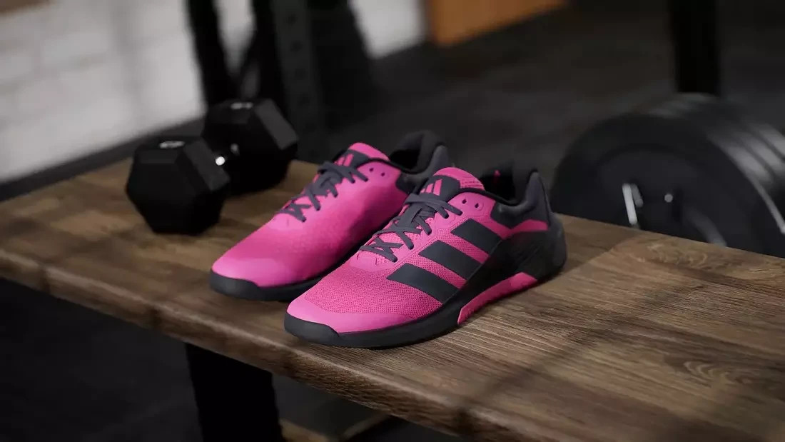 NWT ADIDAS Dropset 4 Power Training Shoes Mens Size 12 Lucid Pink Black KI8460