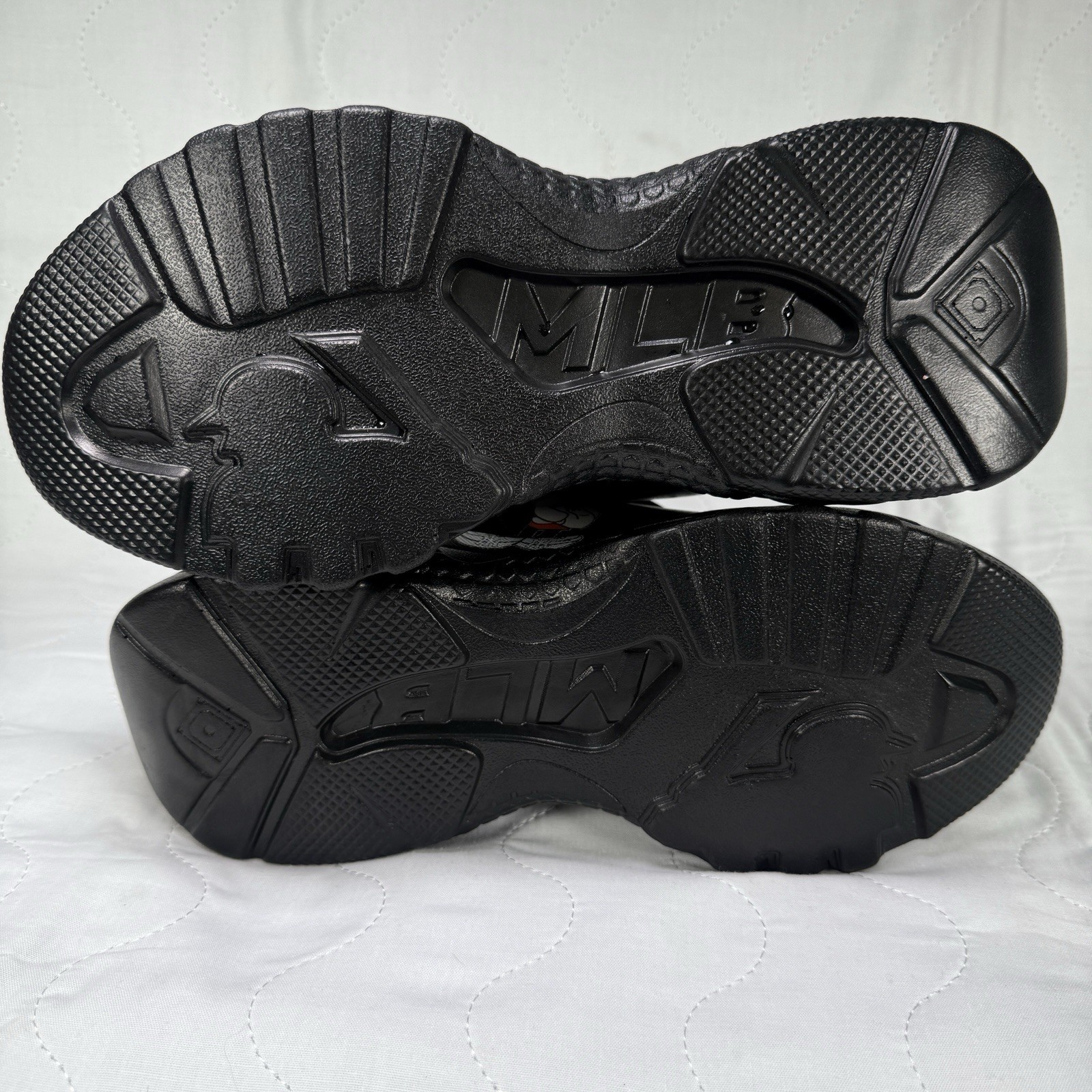 NY Cartoon Baseball Chunky Sneakers Black Dodgers Style Streetwear Shoes Mens 7