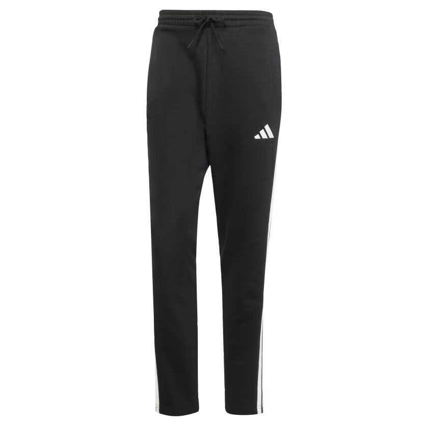 adidas men Essentials 3-Stripes Fleece Pants Open Hem