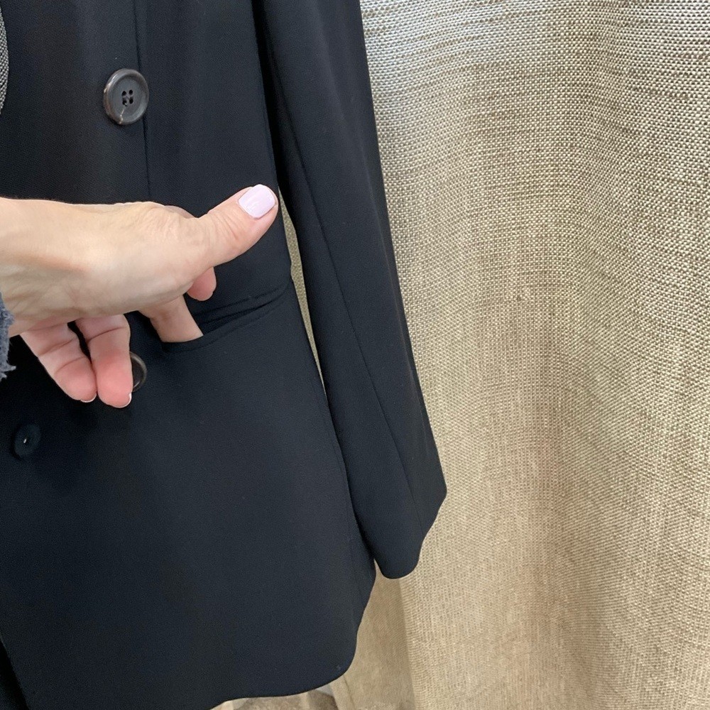 Brunello CUCINELLI Black Blazer Monili Lapel Size IT 42 US 6 Evening Business