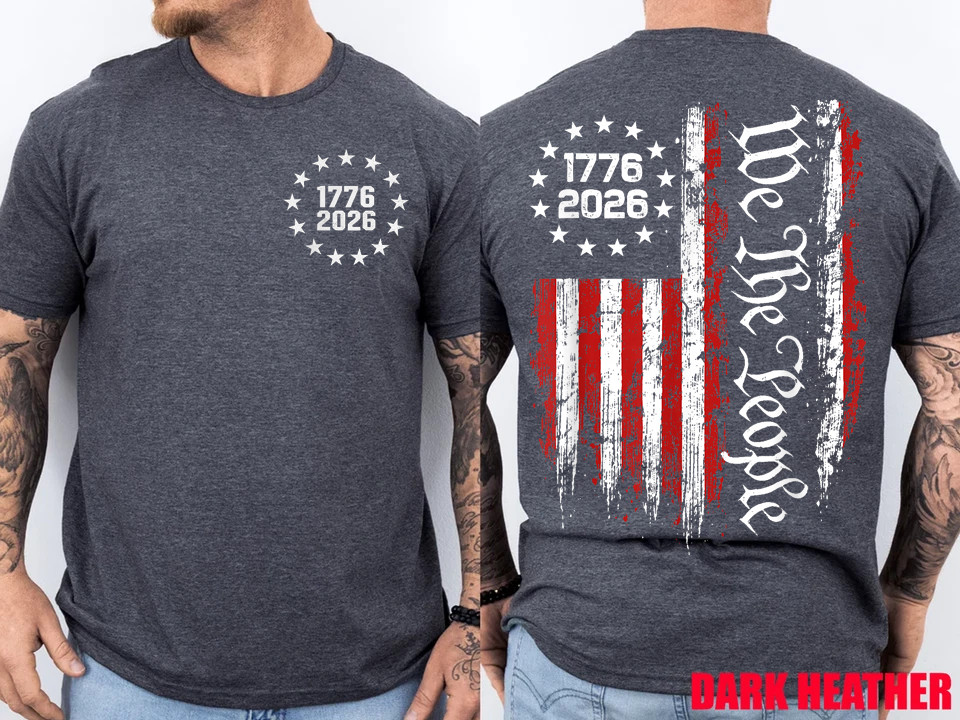 250 Anniversary USA 250th American Flag Patriotic 250 Years (Front/Back) T-Shirt