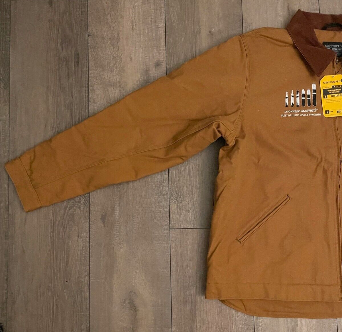 Lockheed Martin ICBM Decal Carhartt Duck Detroit Jacket (ALL SIZES AVAILABLE✅)