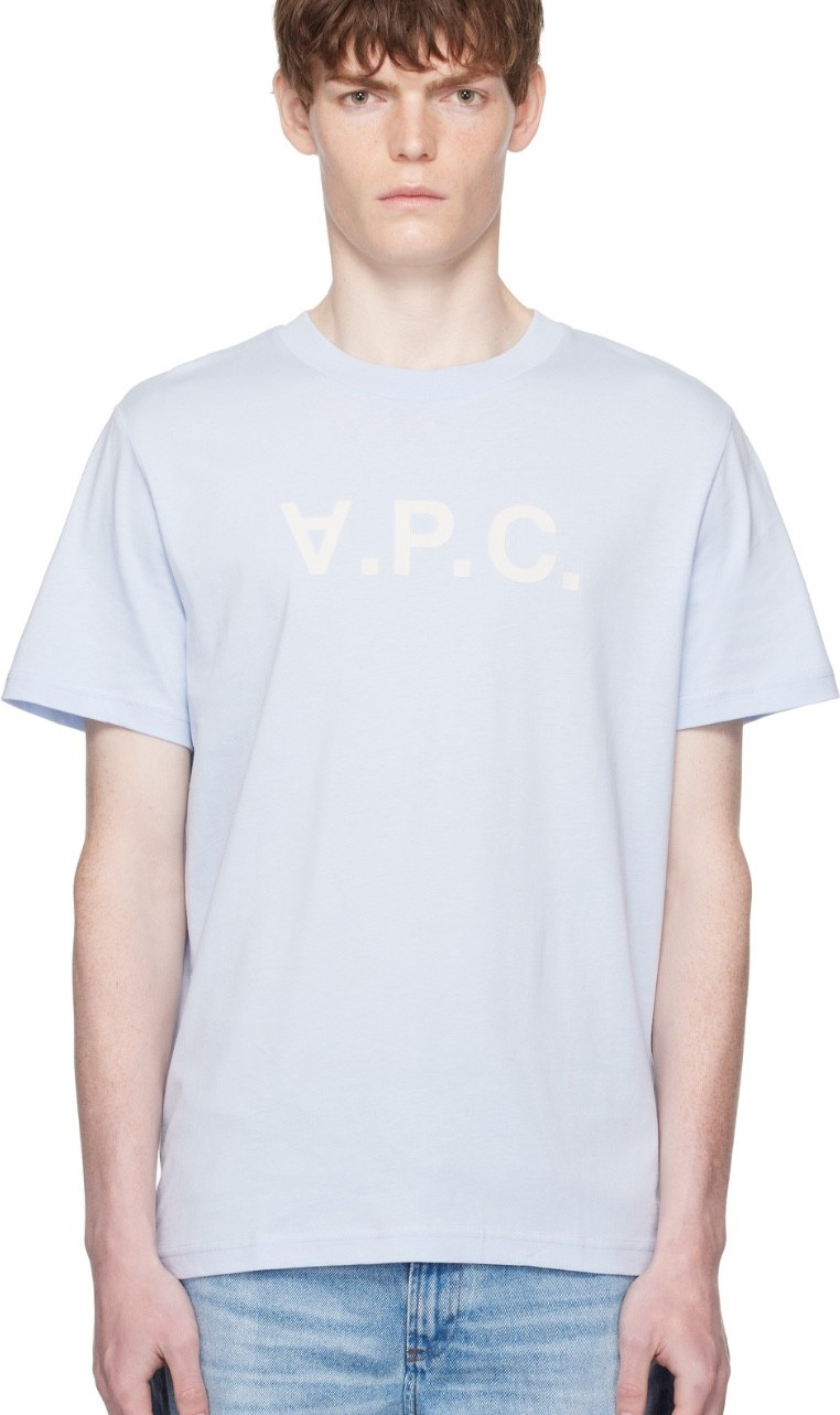 A.P.C. baby Blue Standard Grand ‘VPC’ T-shirt XS unisex new