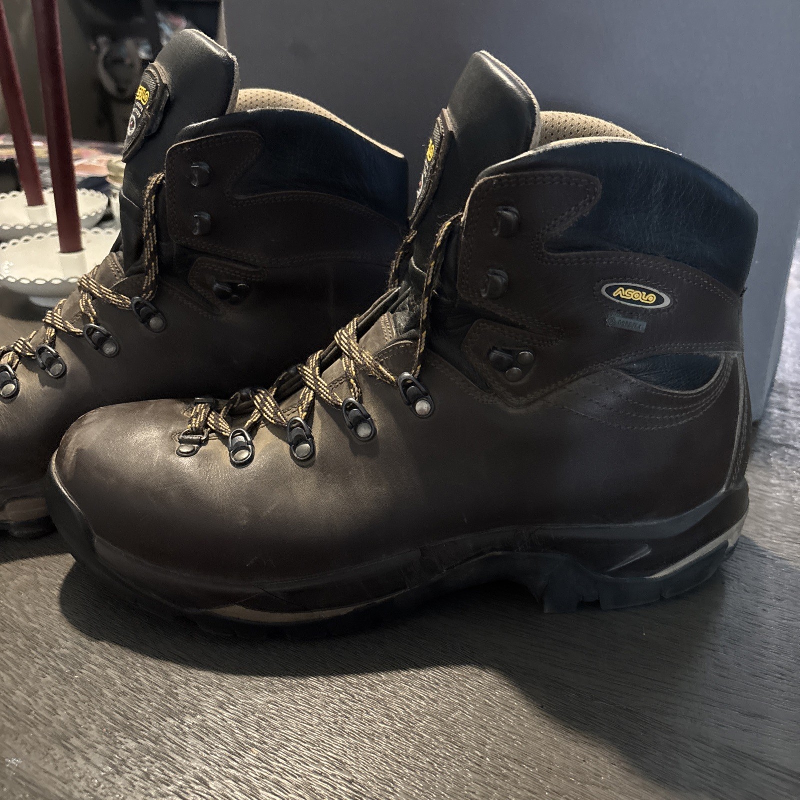 ASOLO TPS 520 GV EVO GTX Hiking Backpacking Outdoor Camping Mens Size 14 Boots