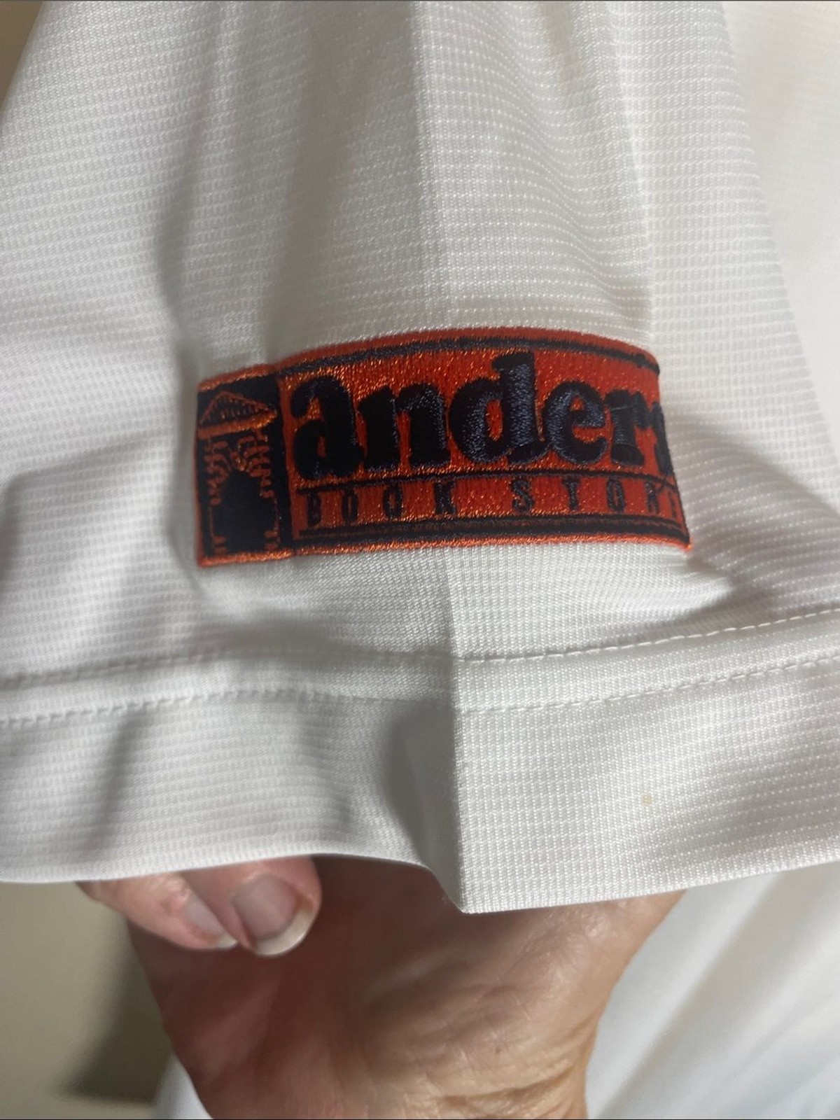 Auburn University White Performance Polo official Anders Bookstore SP
