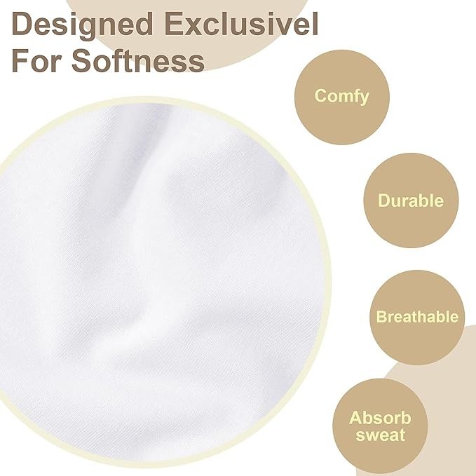 Mens Cotton Handkerchiefs 20 Pack White Pocket Squares Hankies 16×16 Wedding Set