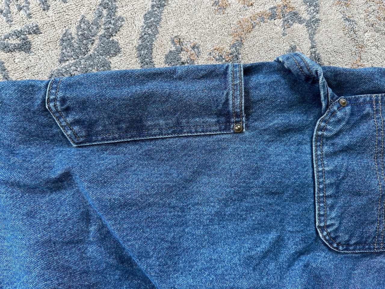 Carhartt B73-DST Double Knee Denim Jeans 34×30 Men’s Loose Fit Carpenter Pants