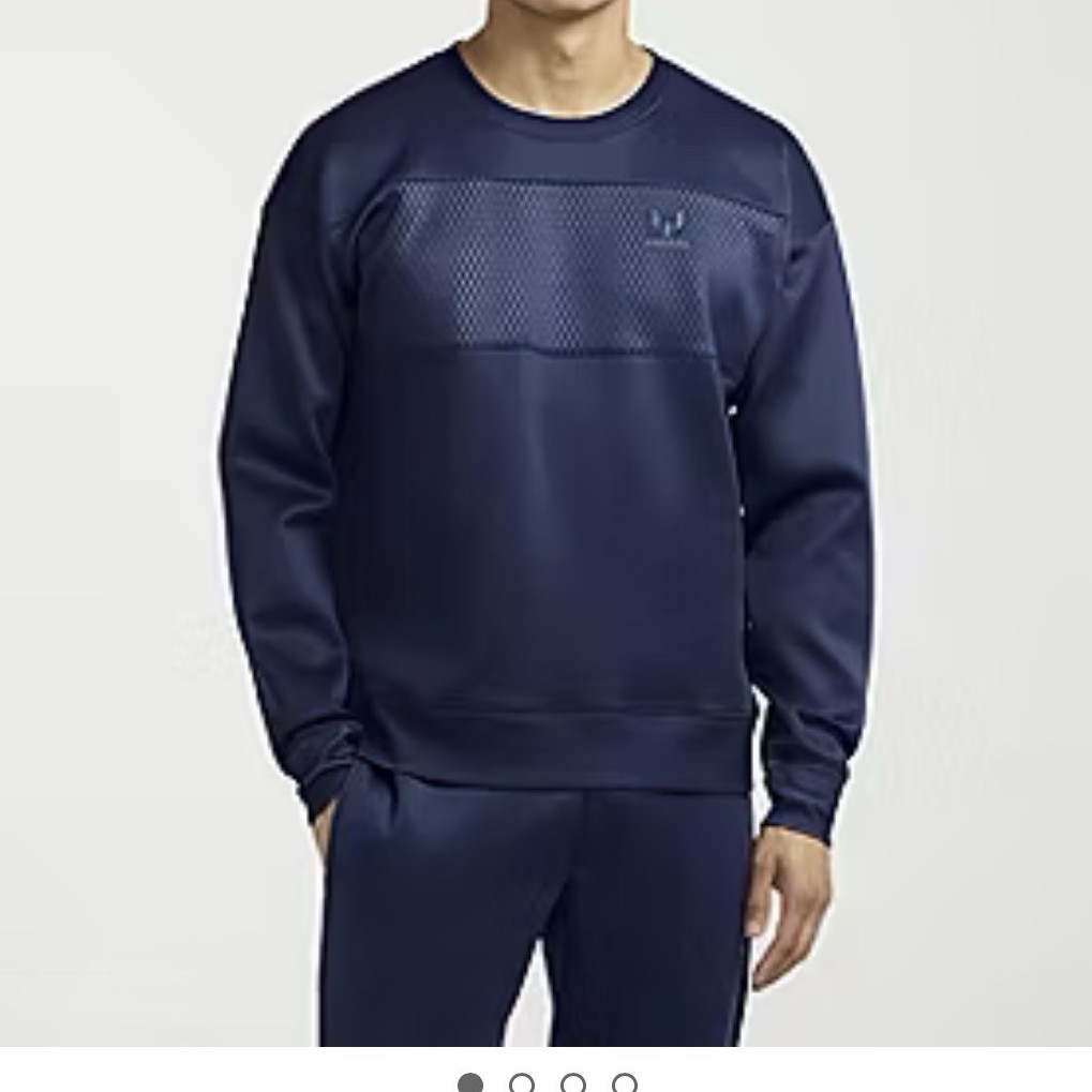Messi Collection Men’s Blue Crew Neck Pullover Sweatshirt Logo Size M