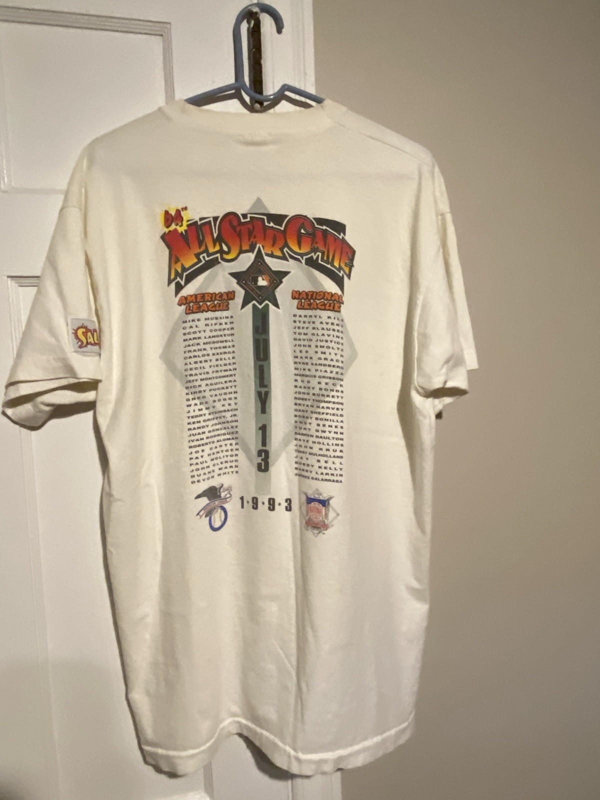 1993 MID SUMMER CLASSIC All Star Game T-Shirt — 90s MLB RARE VINTAGE — XL