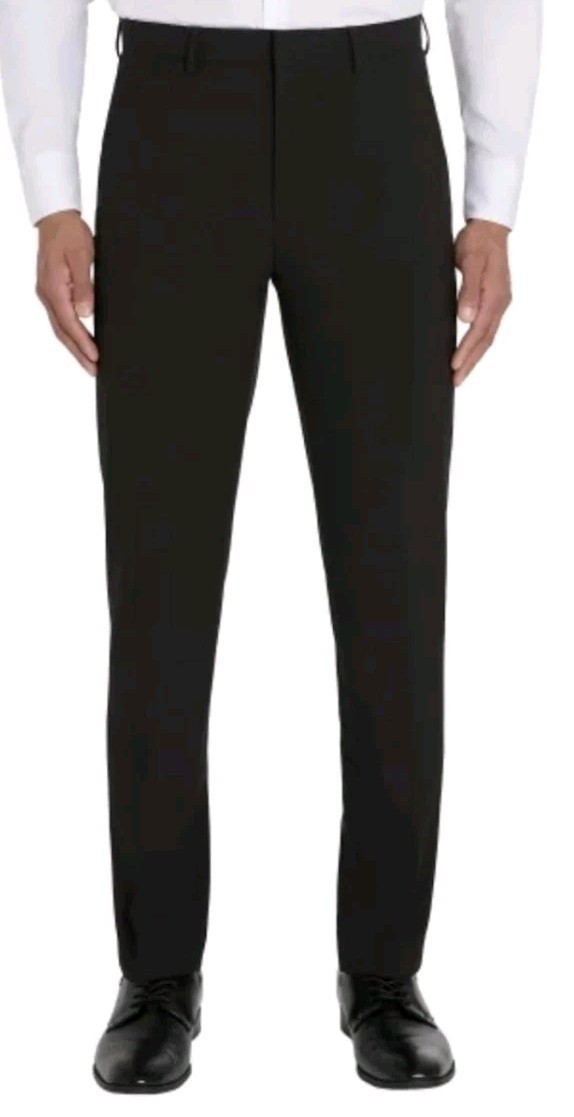 CALVIN KLEIN SLIM FIT FLAT FRONT MEN’S DRESS PANTS