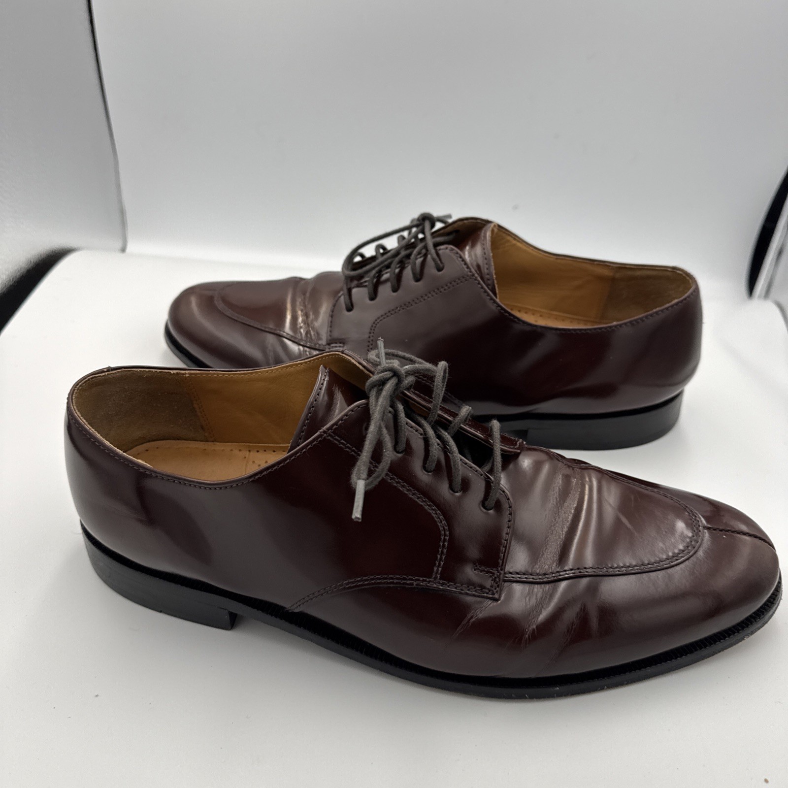 Cole Haan Brown Leather Dress Shoes In Men Size 11.6