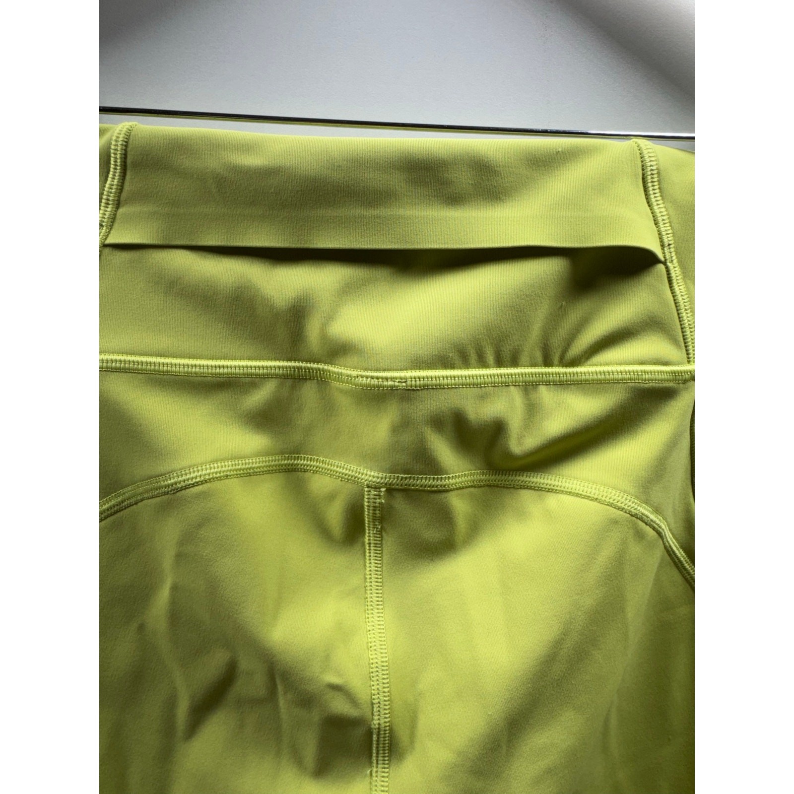 Lululemon Yoga Pants Electric Yellow Sz Large Athleisure Ankle Stretch