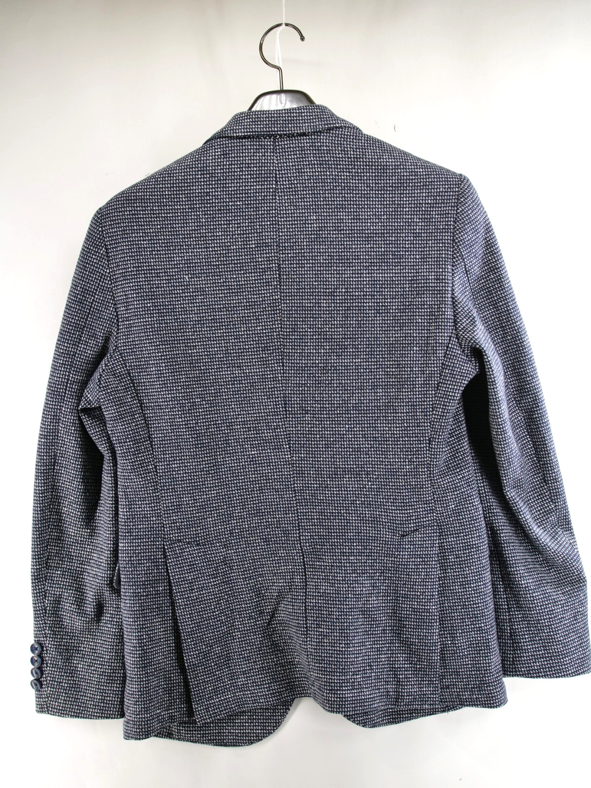 Nordstrom Mario Bellucci Fabric Women Made in Italy Small Micro Check Gray
