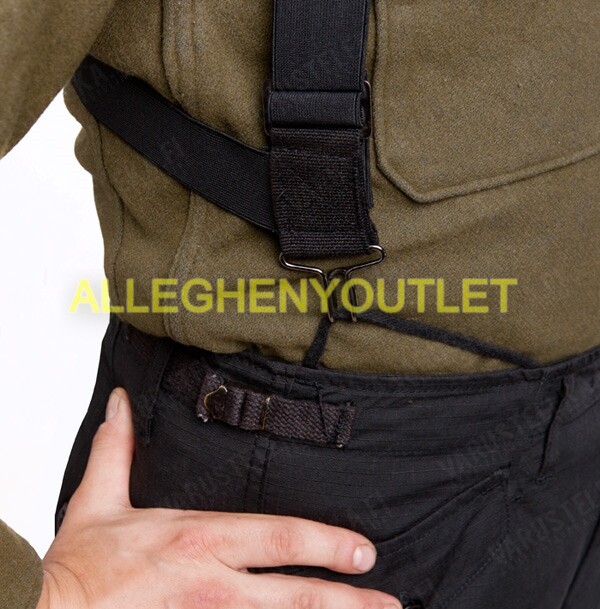 M1950 Trouser Pant Suspenders Elastic OD Green US Military Surplus EXC