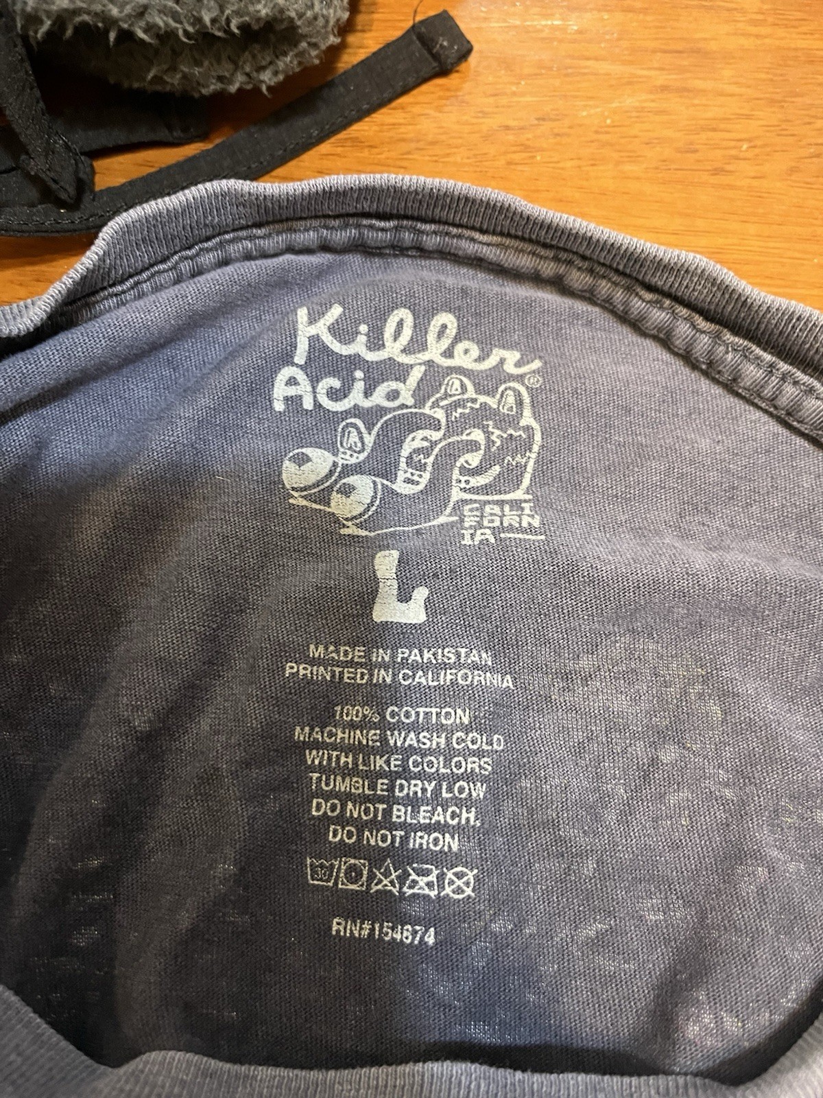 Killer Acid Men’s Tshirt Heather Blue Size Large Psychedelics Collectible