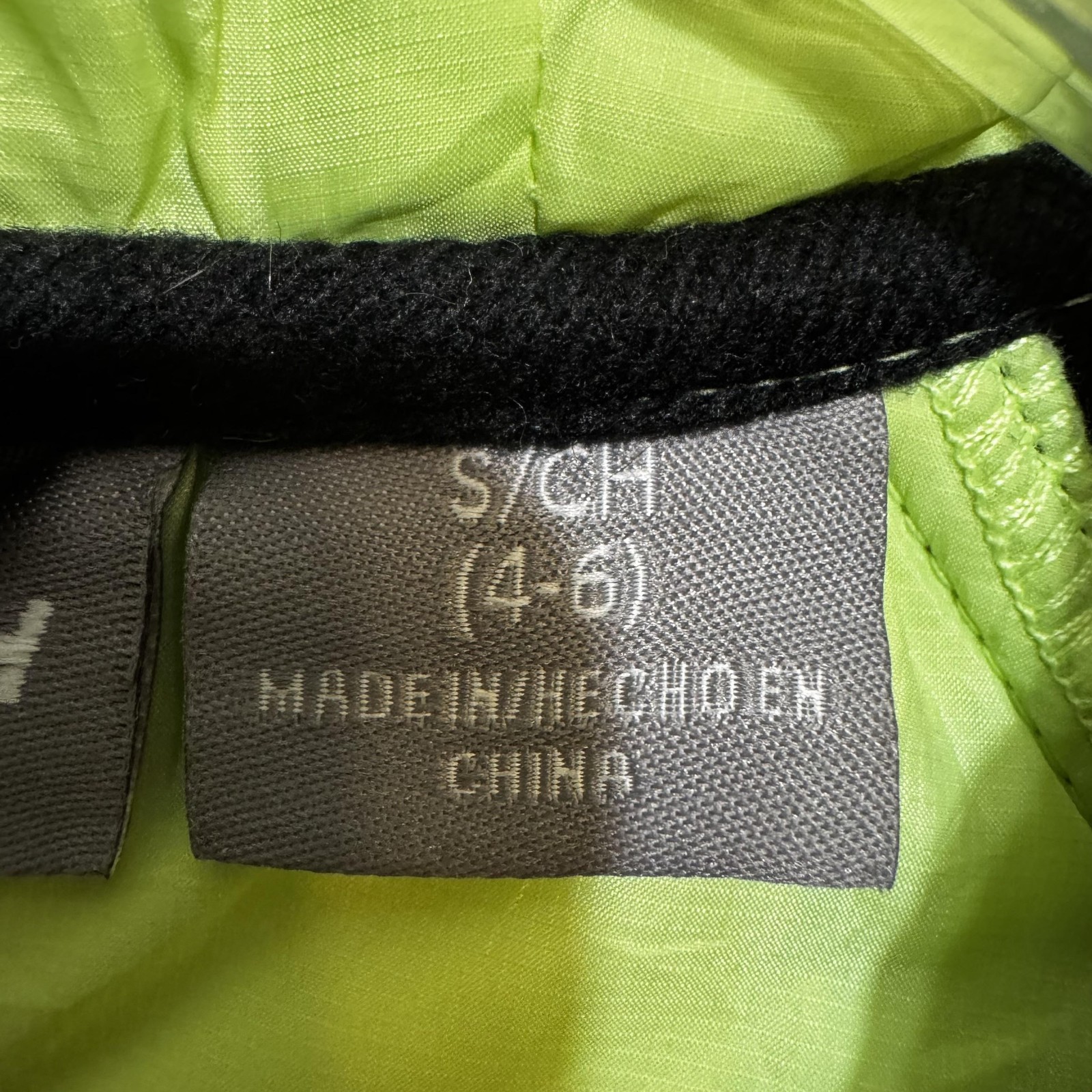 FreeTech Jacket Womens S Neon Yellow Black Hooded Softshell Puffer Full Zip