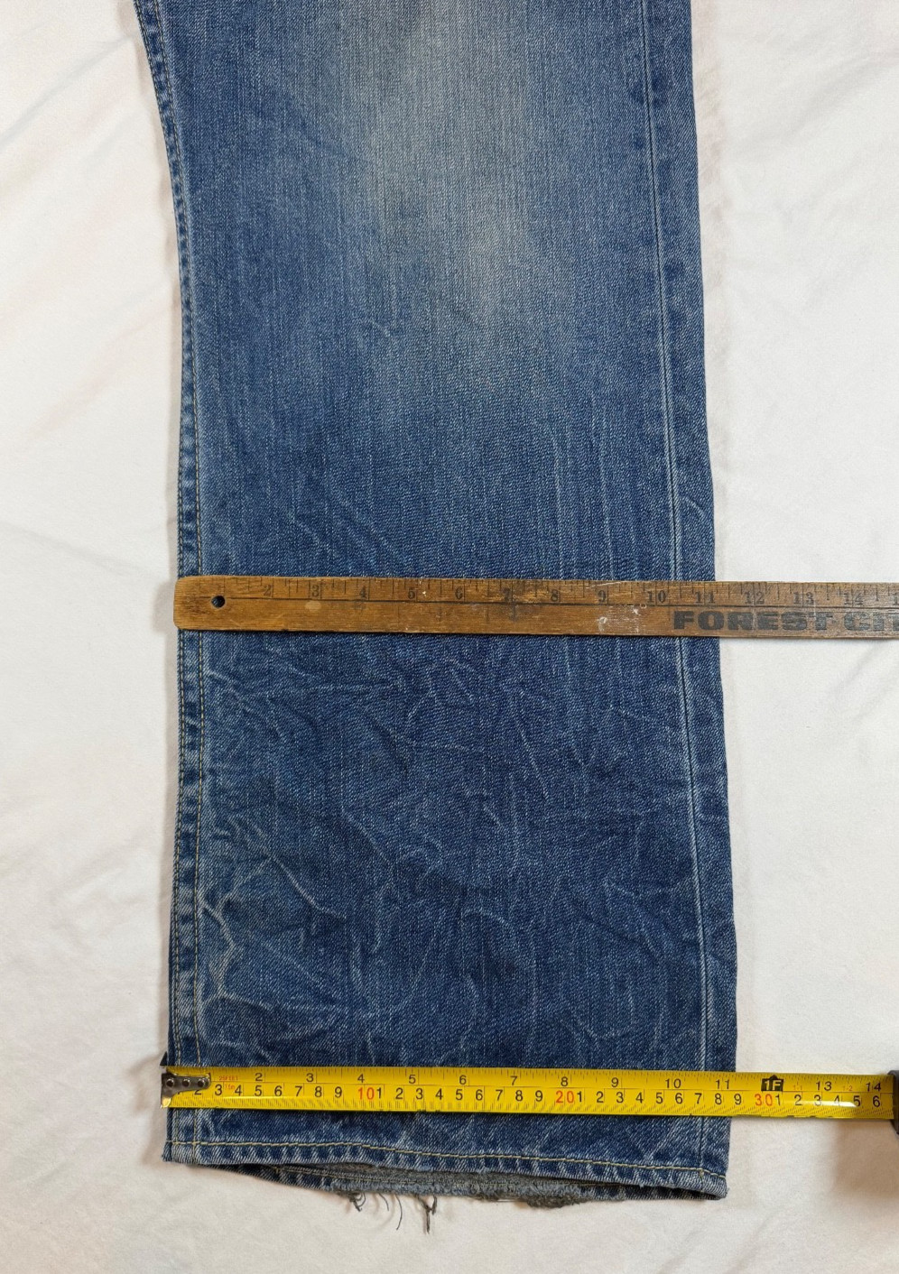 Type 1 One Real Loose Levis Mens 40×31 Blue Jeans RARE Y2K Wide Baggy Vintage
