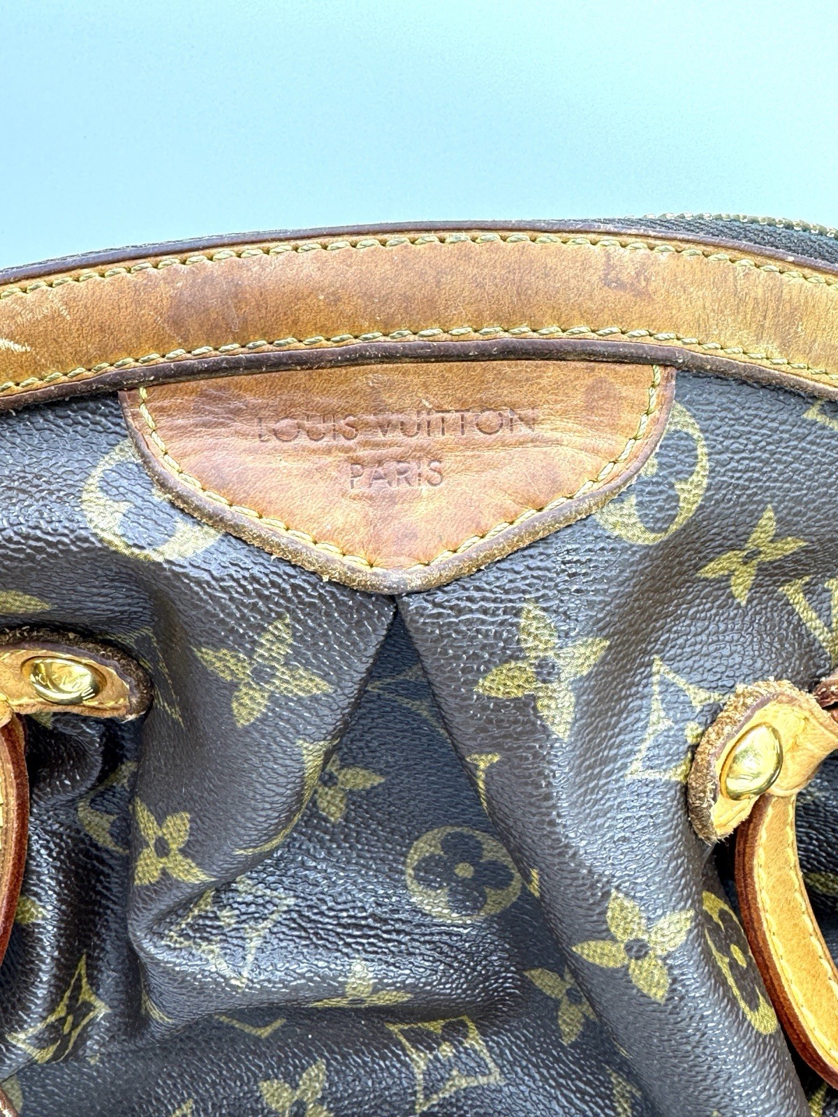 LOUIS VUITTON Tivoli GM Shoulder Handbag M40144 Monogram canvas Brown Used LV