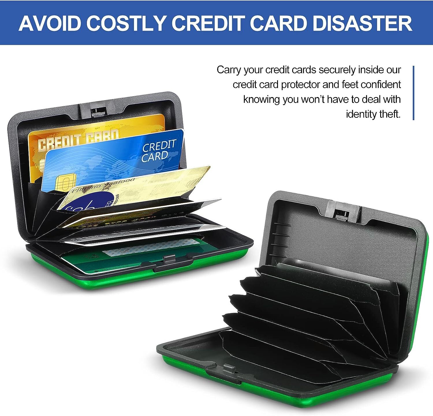Waterproof Business ID Credit Card Wallet Holder Aluminum Metal Pocket Case Box
