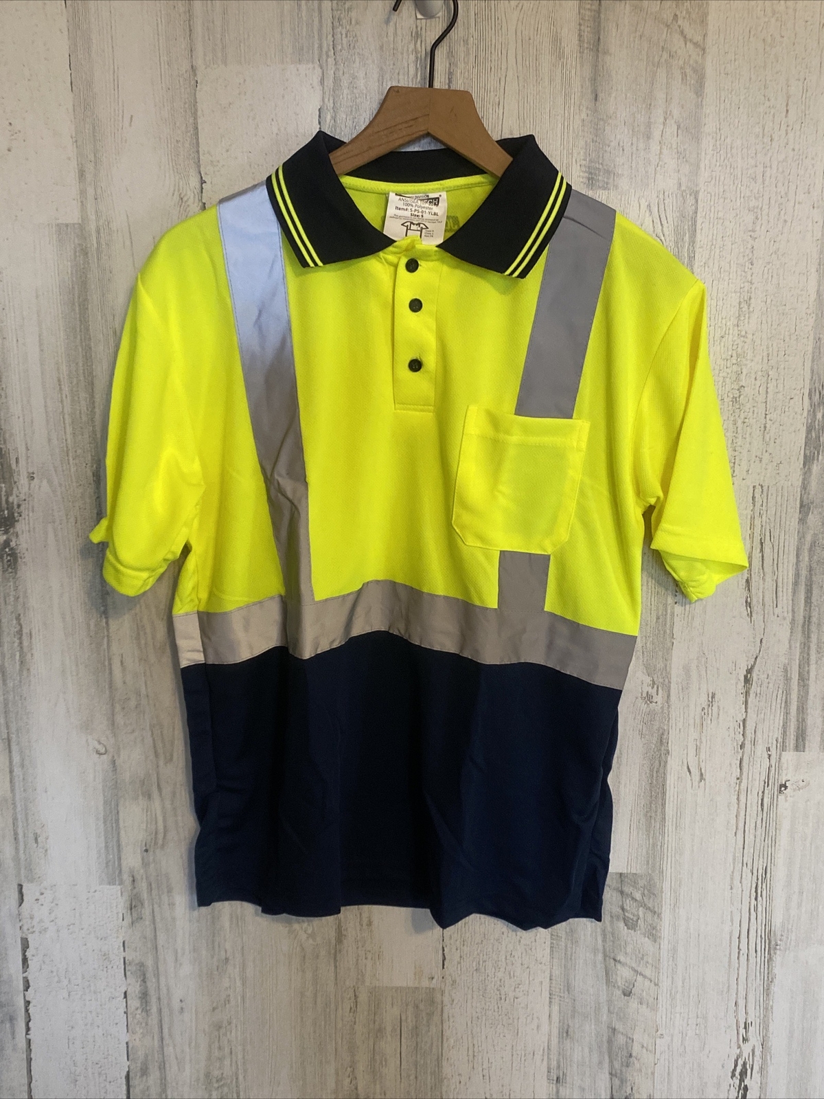 Jorestech T Shirt ANSI Reflective Safety Short Sleeve Two Tone Size Small