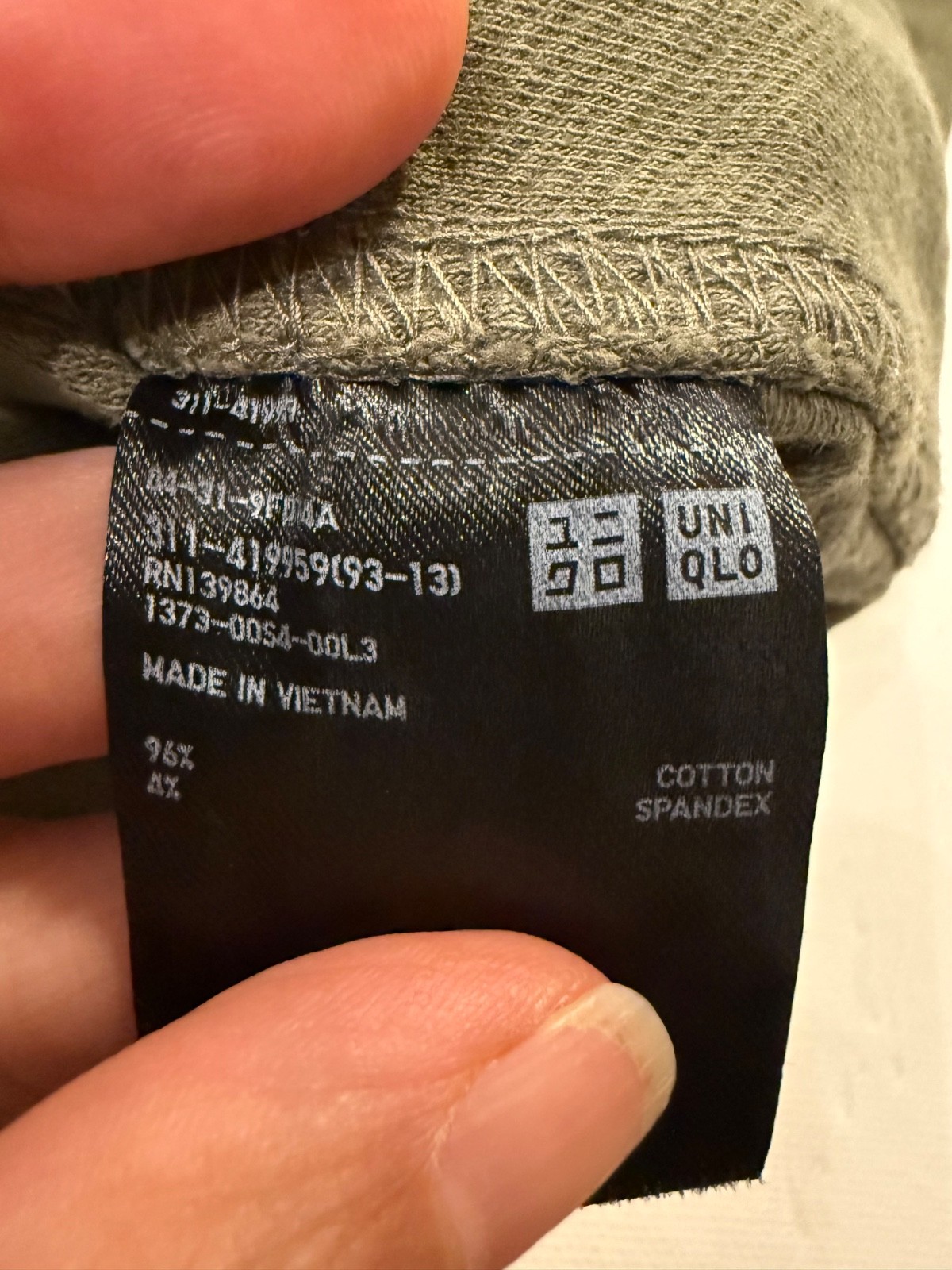 Uniqlo size M cotton blend utility jacket shacket patch pockets green