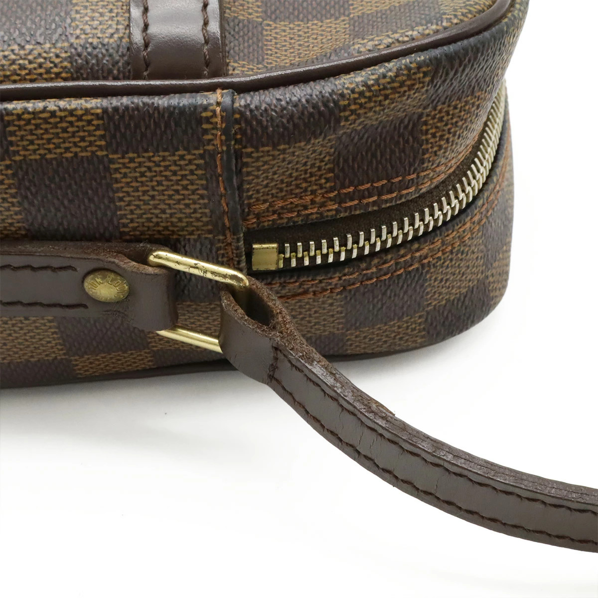 Louis Vuitton Damier N48085 Shoulder Bag Check Canvas Brown Unisex #BLB1914