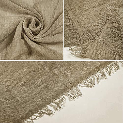 Women Soft Cotton Linen Scarf Wrap Shawl For Any Season Fashion Long Head