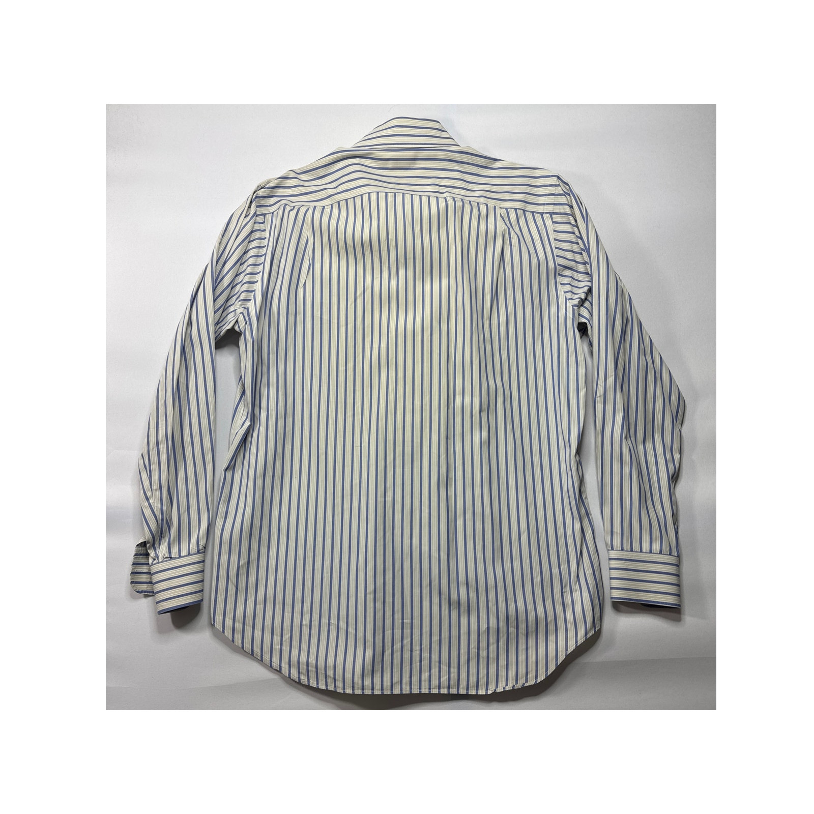 Hamilton Shirt Co. May ’00 Men’s Long Sleeve Blue Yellow Striped Dress Shirt -XL