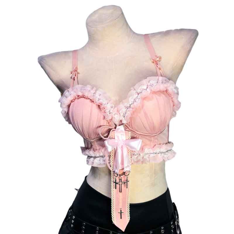 Goth Tops Vkei Emo Clothing Punk Rock Clothes Grunge Y2K Cyber Gothic Tank