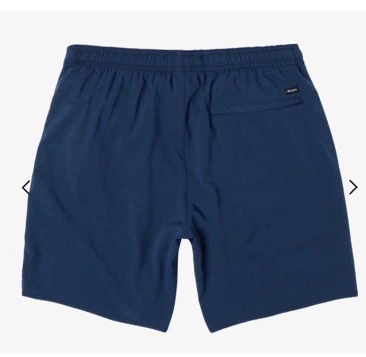 $70 RVCA Men’s Yogger Stretch 17 Shorts 8″ – Navy Blue – Medium -New Tag