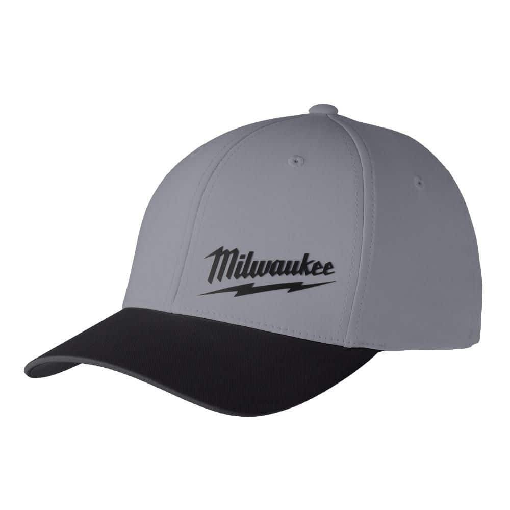 Milwaukee Large/Extra Large Dark Gray WORKSKIN Fitted Hat