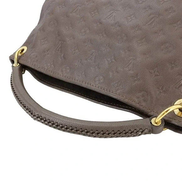 Authentic Louis Vuitton Artsy MM Terre Brown empreinte leather $3800 MSRP