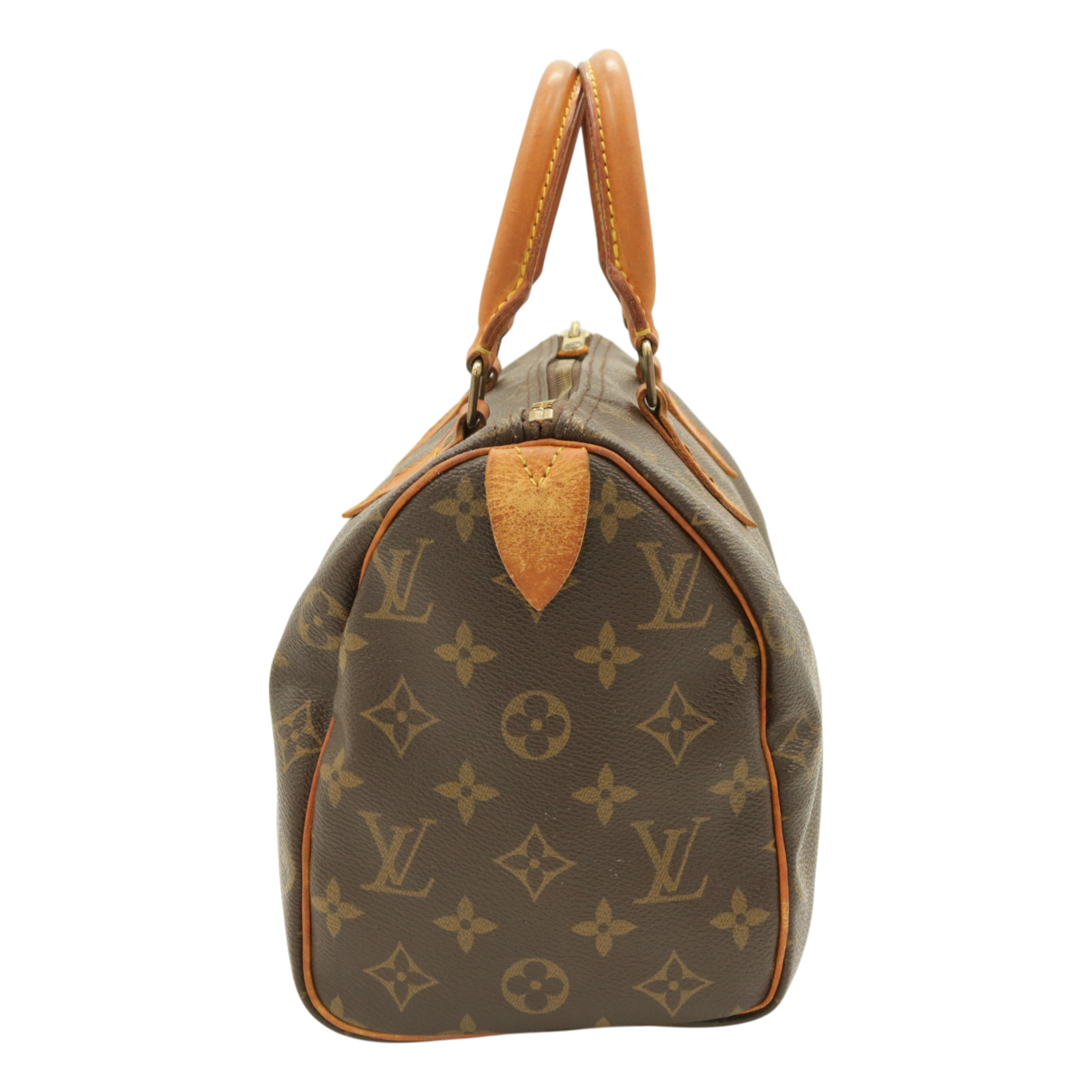 Auth Louis Vuitton M41528 Speedy 25 Hand bag Brown Monogram Serial VI1902