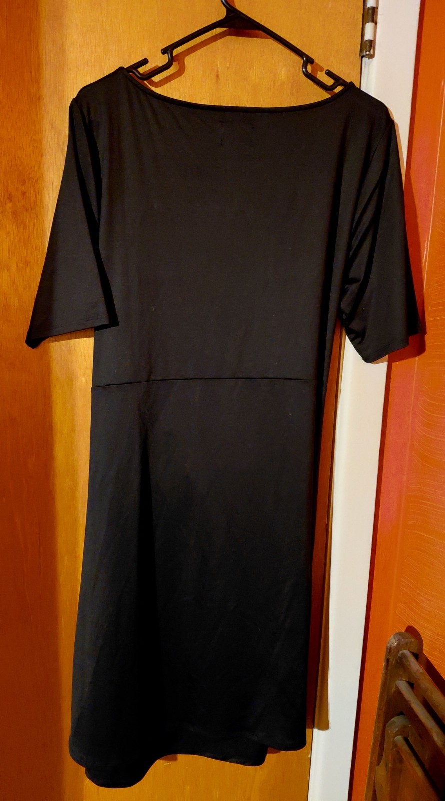Lands End Black Dress 90% Nylon 10% Spandex