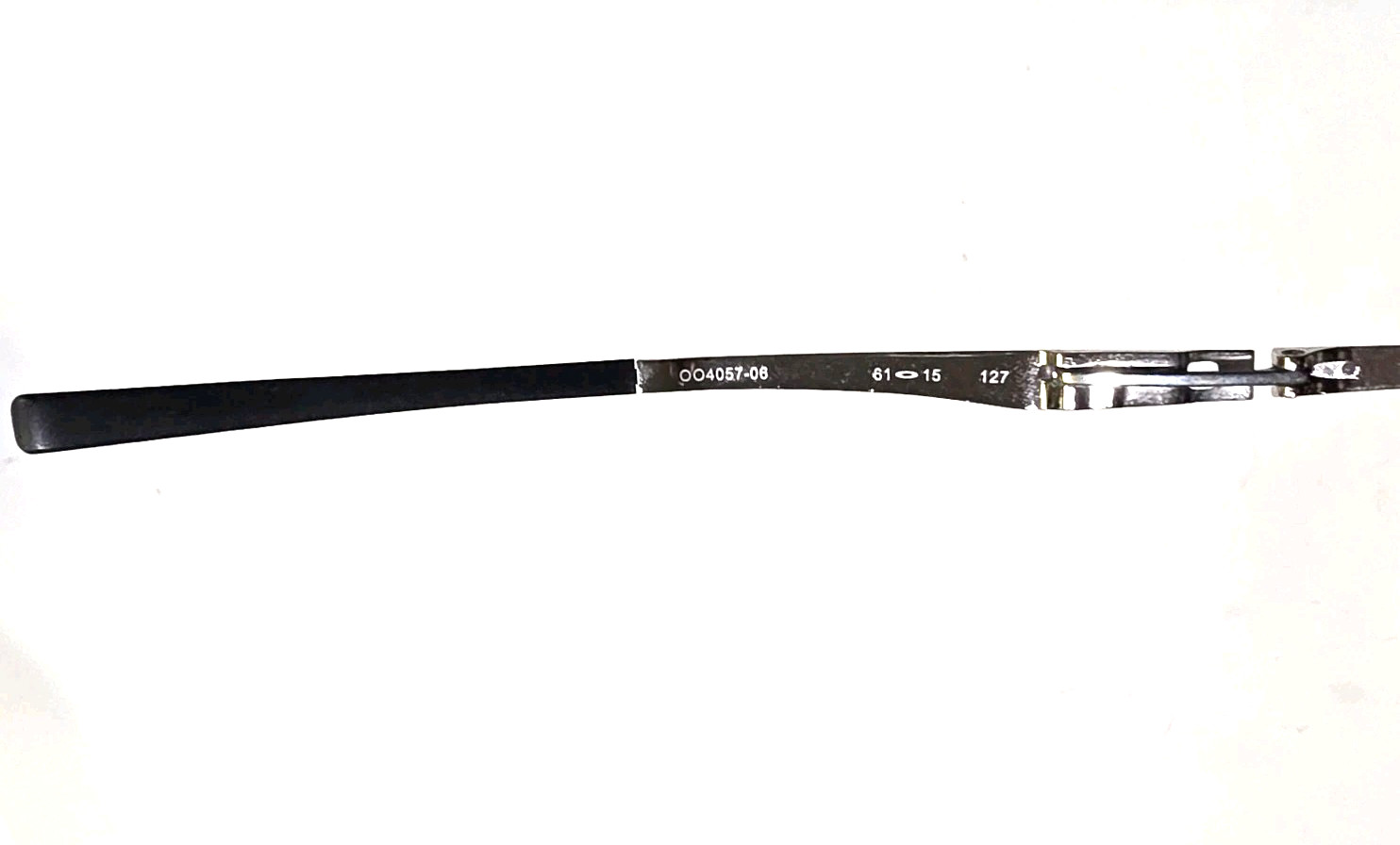 Oakley Aviator Plaintiff Polished Chrome/Black OO4057-06 Sunglasses Scratches