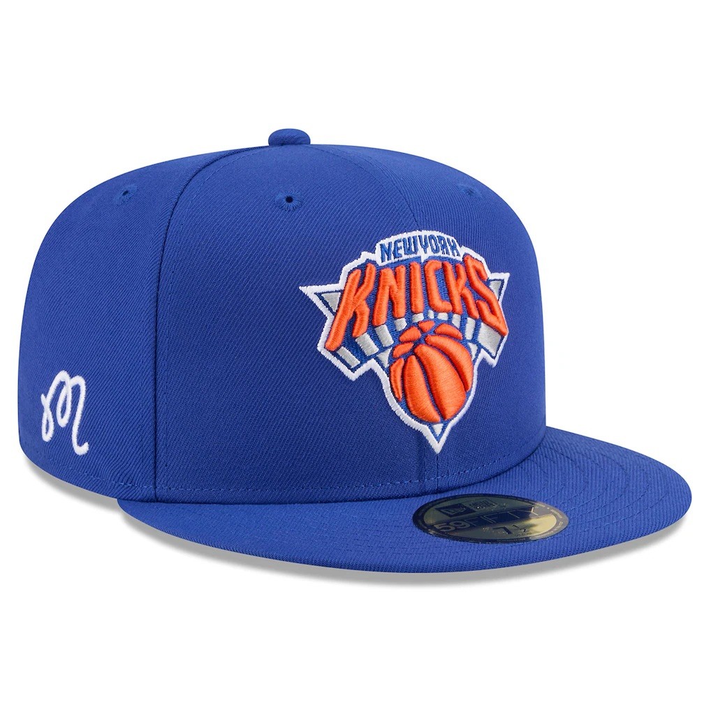 Malbon x New York Knicks Hat Men 7 1/8 Blue 59Fifty New Era Fitted Cap New
