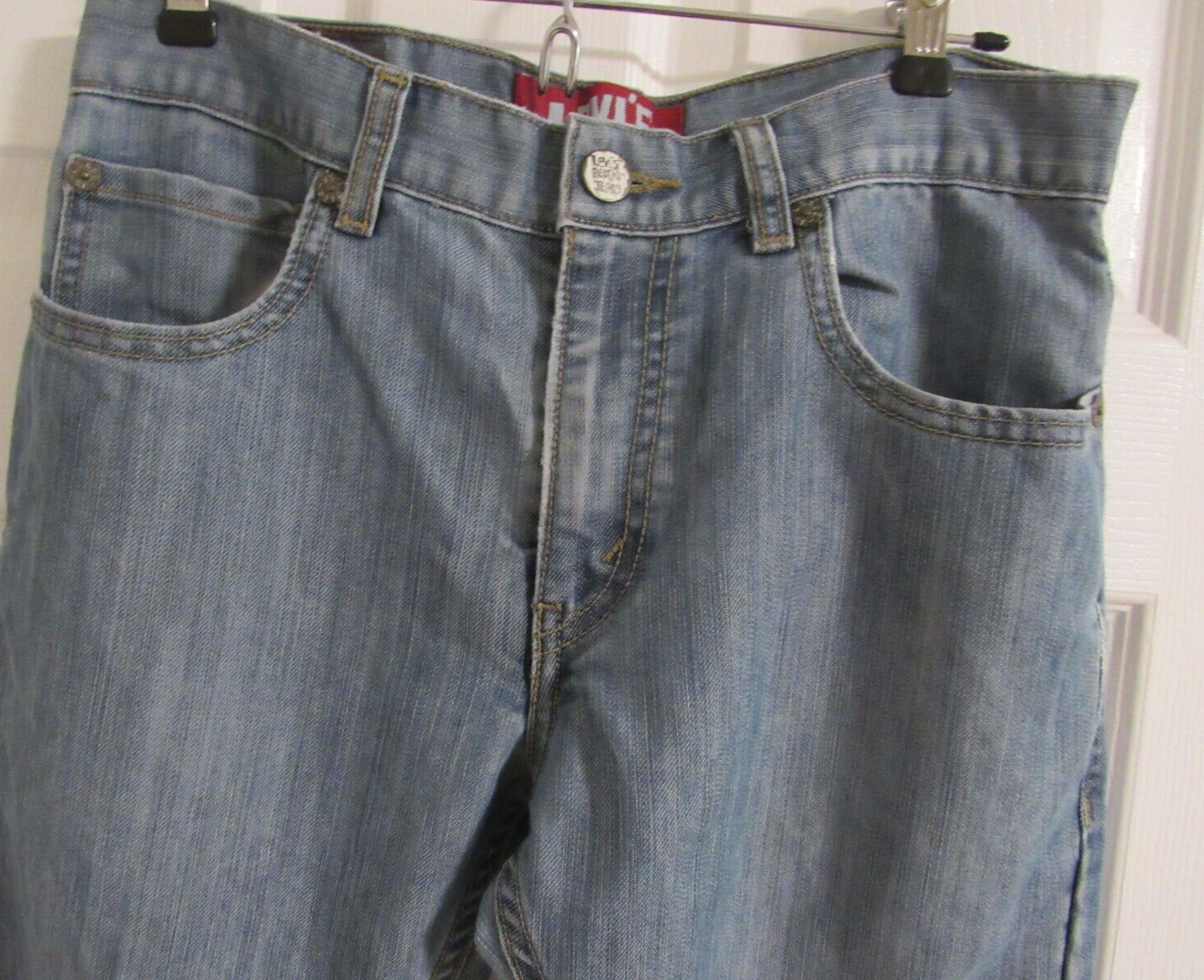 Levis 511 Slim Fit stone Washed Blue Jeans Youth Size 18 Reg 29 x 29 red tab
