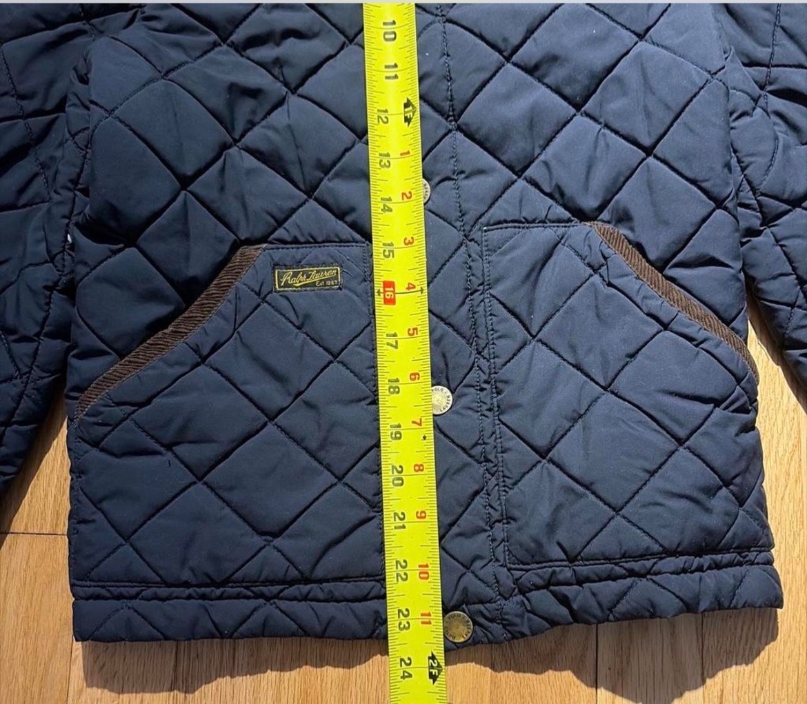Ralph Lauren Boys Quilted Navy Jacket Size 8