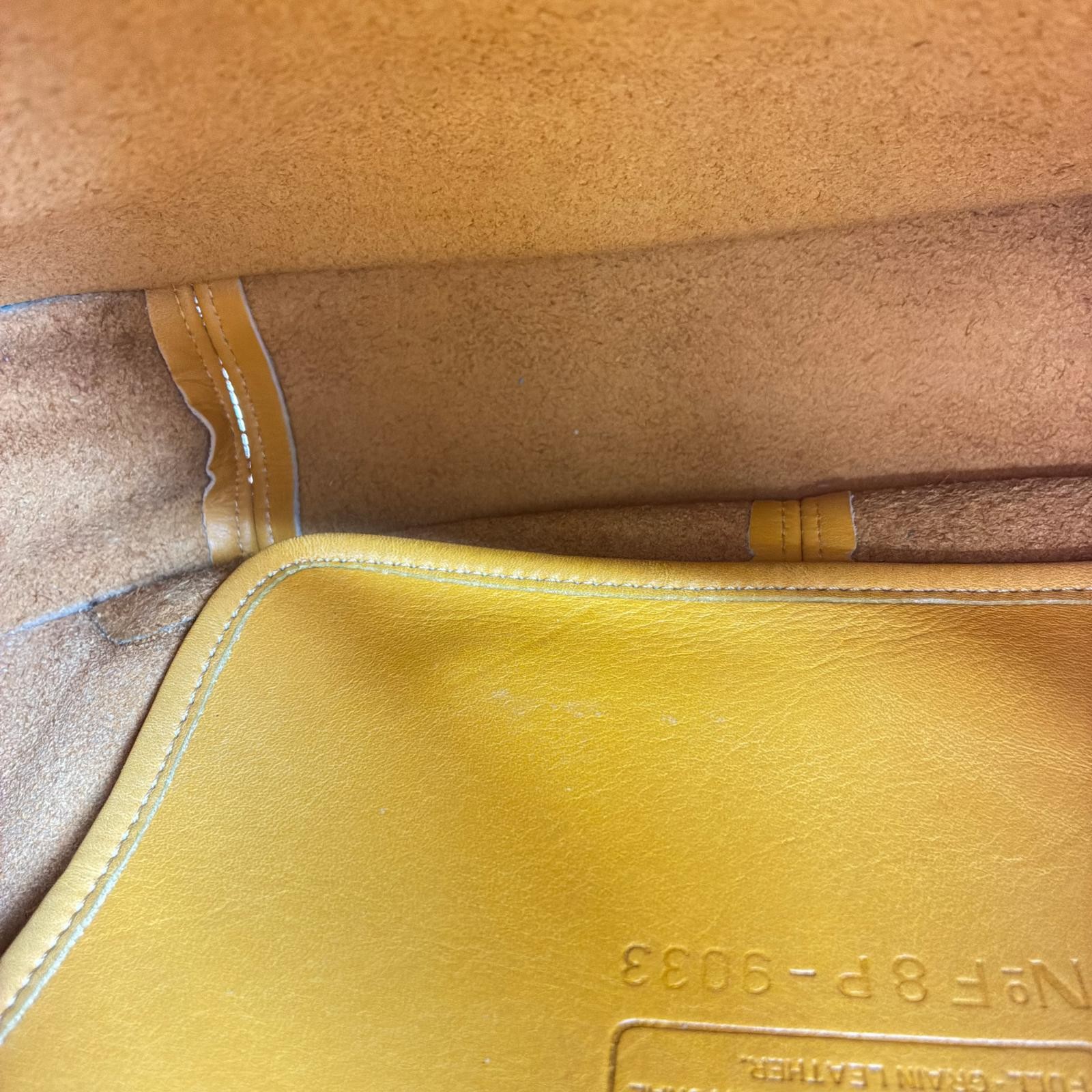 COACH Ergo Shoulder Bag, Yellow Leather Shoulder Bag 9033 leather yellow