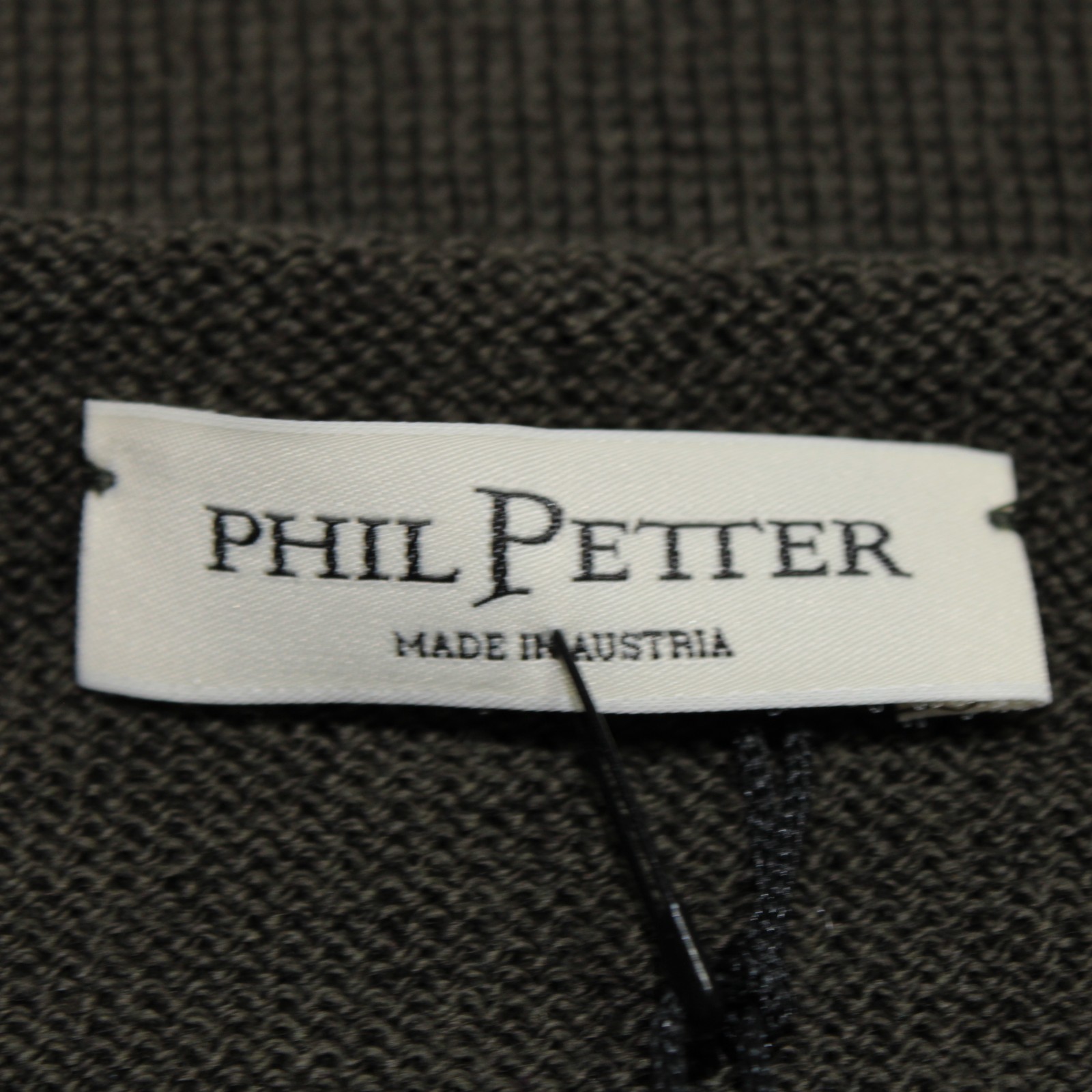 Phil Petter NWT Roll Neck Scoop Sweater Size M in Green 100% Merino Wool