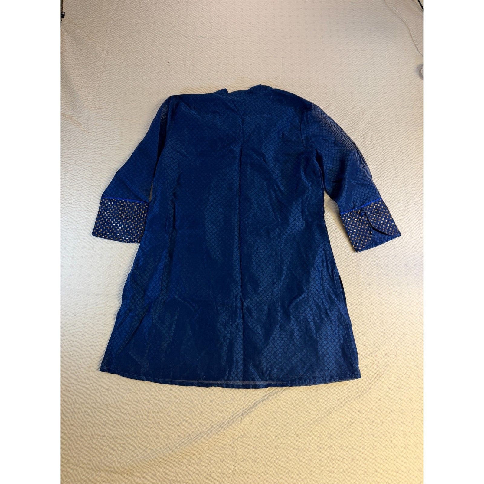 Fabindia 3/4 Sleeve, Sequin, “Ganga” Pattern Women’s Tunic
