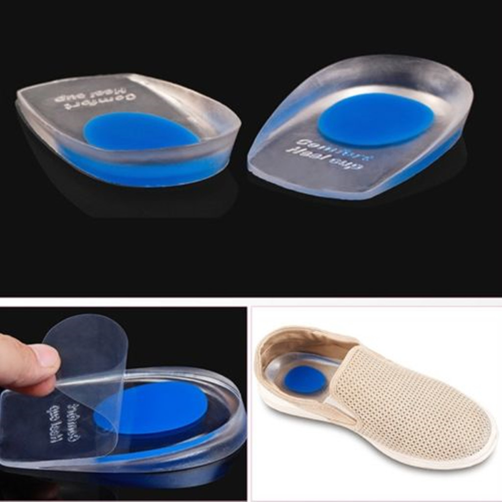 3 Pairs Heel Support Gel Pad Silicone Cushion Orthotic Insole Plantar Care