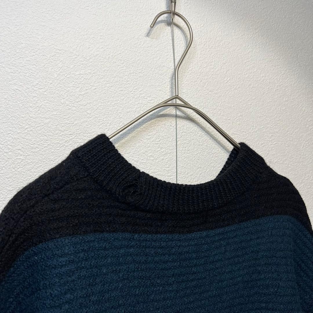 CULLNI Wool striped knit sweater with side zip design
