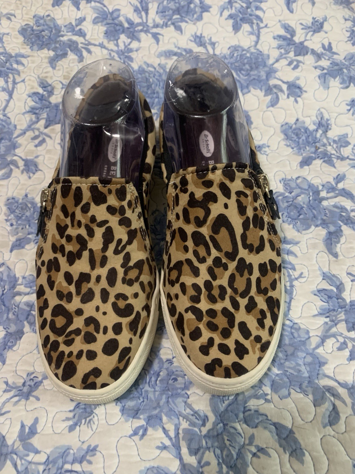 Dr. Scholl’s Be Free Energy Tech Leopard Slip-On Zipper Comfort Shoes Women 6 M