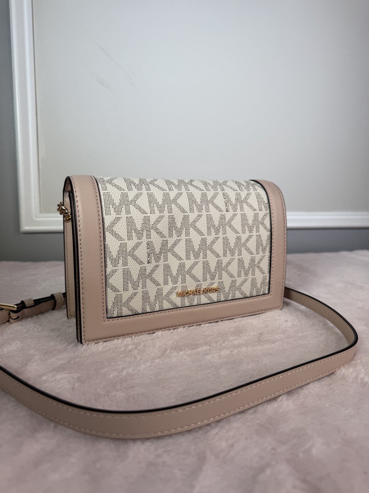 Michael Kors MK monogram crossbody bag