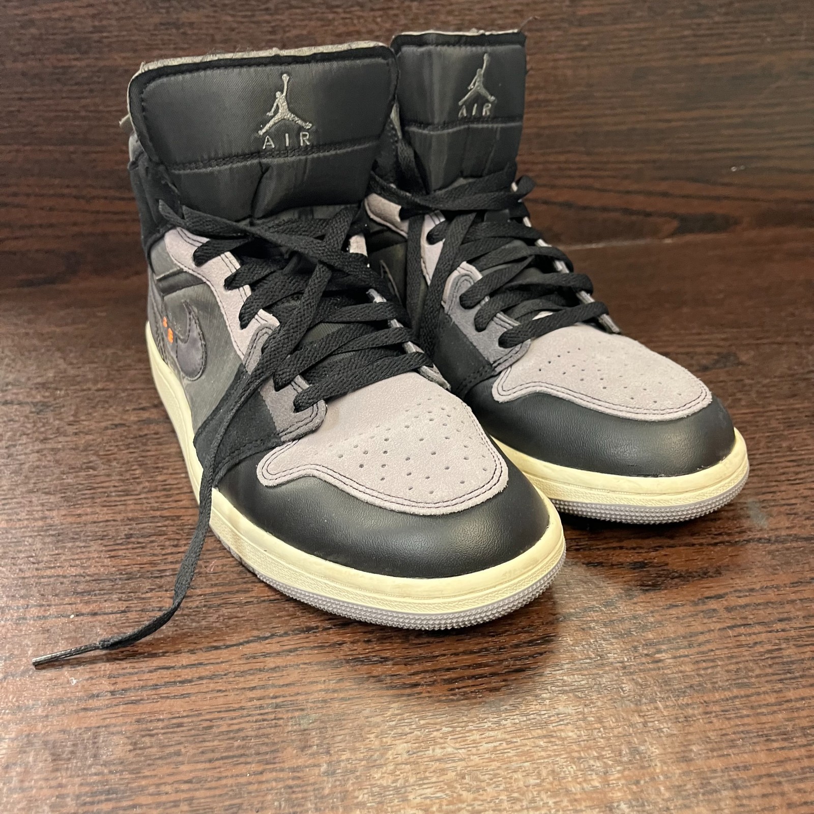 Nike Air Jordan 1 Men’s High Zoom CMFT 2 Sneaker Size 10.5 Grey Black DM9652-001