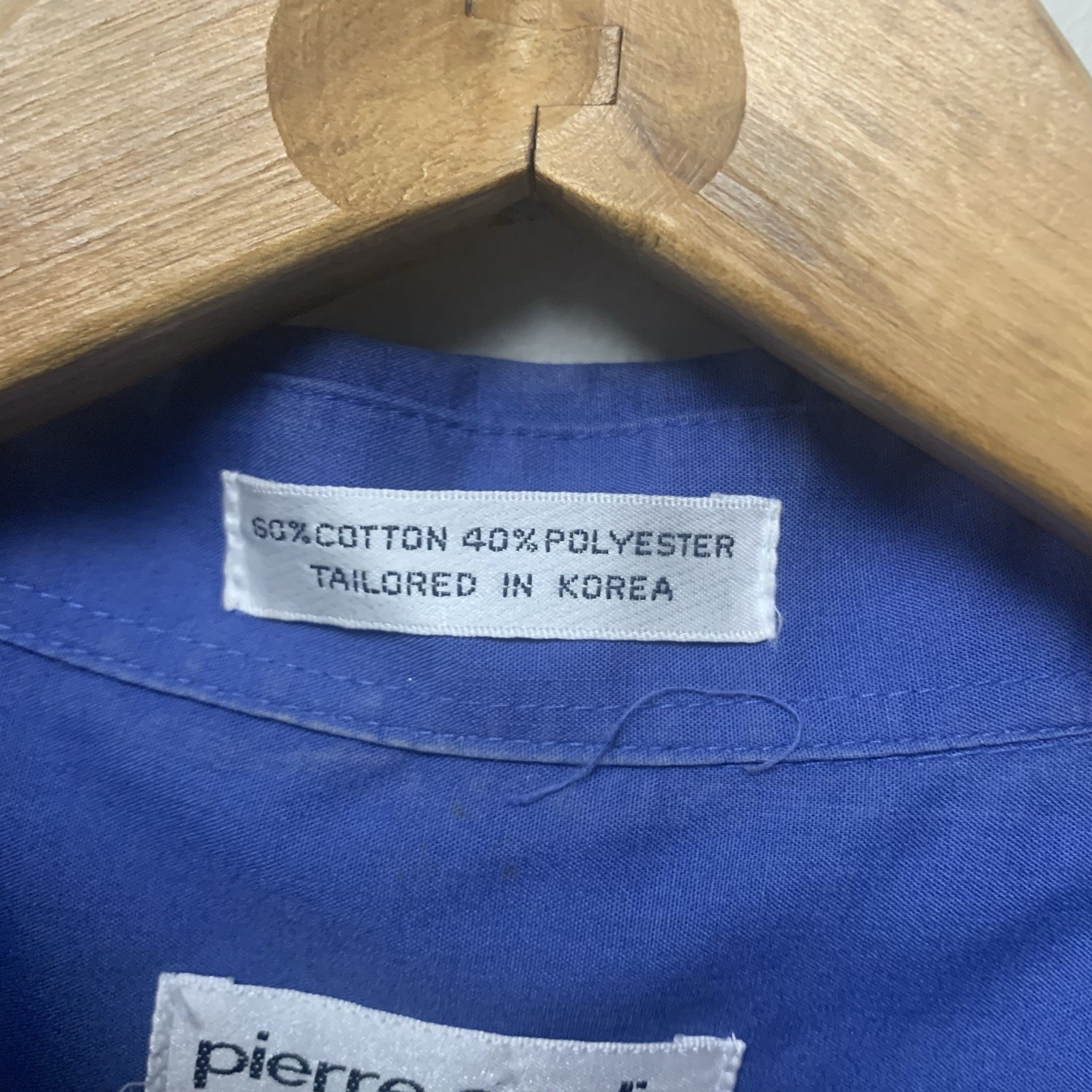 Pierre Cardin Mens 16 1/2 32/33 Long Sleeve Button Up Shirt 24 1/2” Pit to Pit