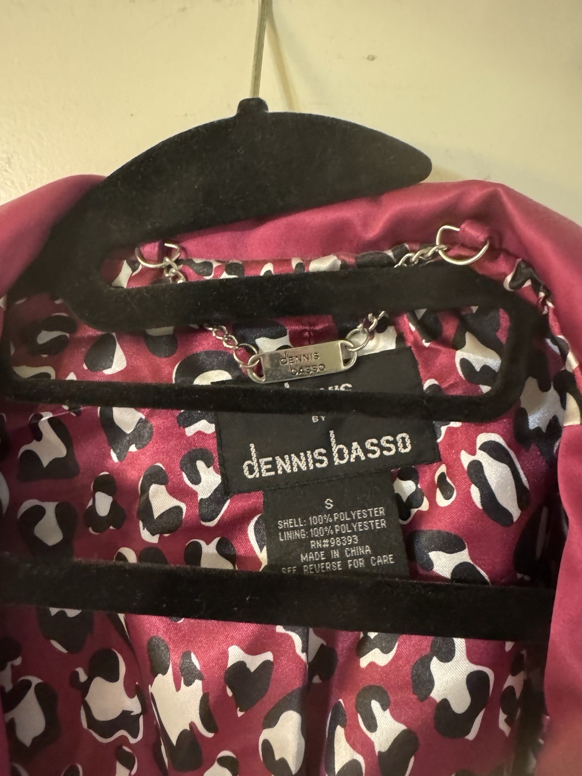 Dennis Basso Women’s Pink Full Zip Hooded Lined Short Jacket w/ Pockets S