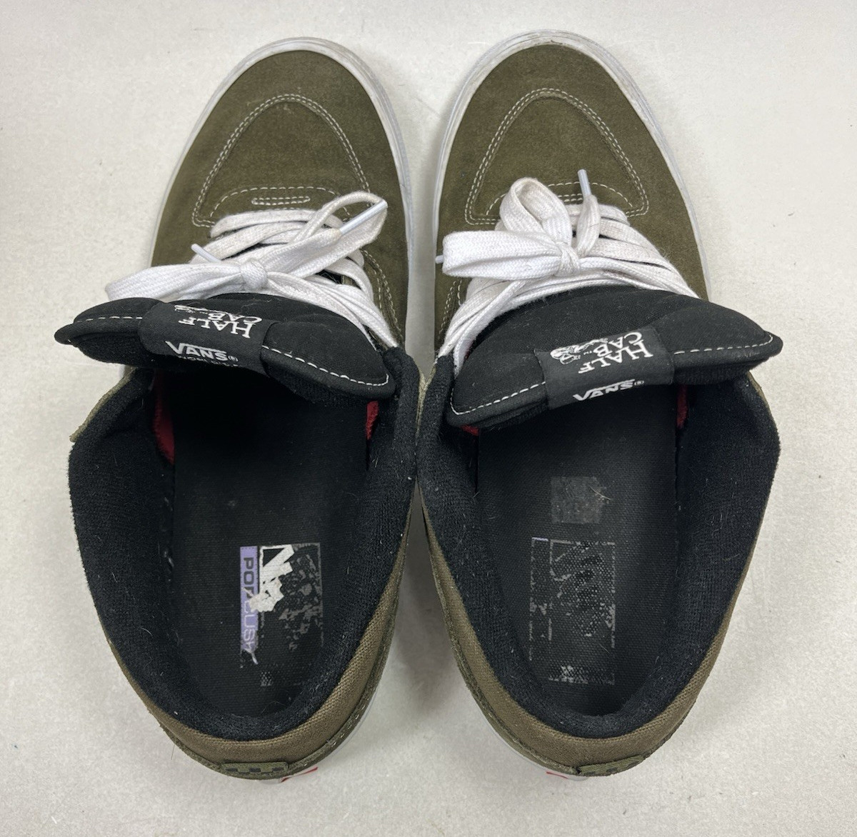Vans Half Cab ‘92 Olive Mens Sz 12 Green Shoes Sneakers Skate